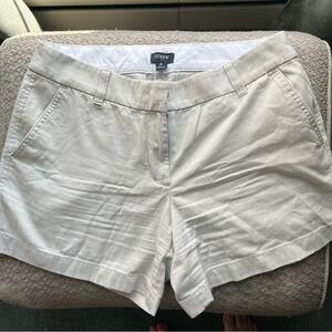 J Crew ladies khaki chino shorts